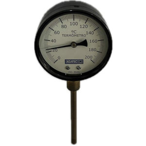 Termômetro bimetalico 100mm 0-200°C Agatec