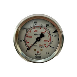 Man&ocirc;metro 63mm Horizontal 9000&times;600 com glicerina modelo 213.53.063