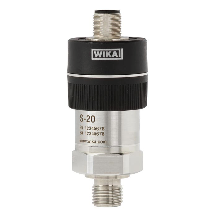 Transmissor de pressão com conector M12 e ajuste zero