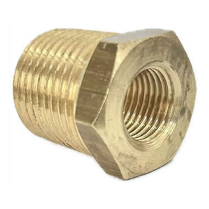 Adaptador 1/2″ Bsp Macho x 1/4″ Npt Fêmea Latão