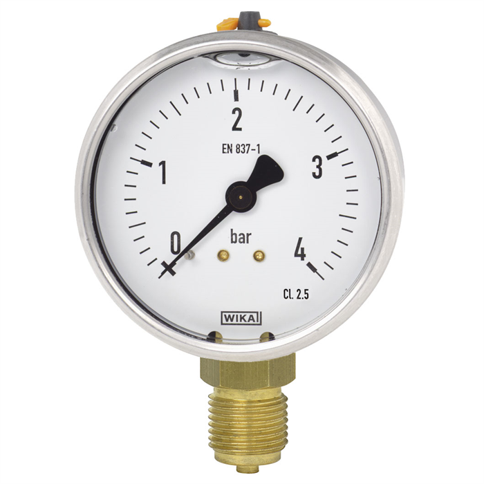 Manômetro com Tubo Bourdon Liga de cobre 113.53