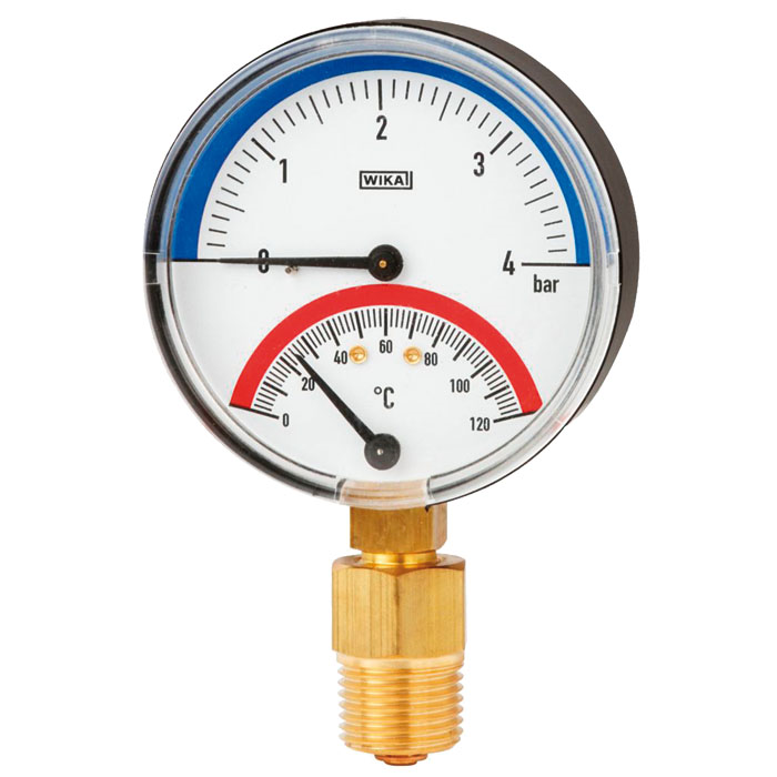 Termomanômetro Para medição de pressão e temperatura 100.01.80