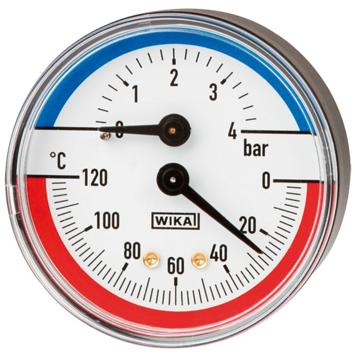 Termomanômetro Para medição de pressão e temperatura 100.02.63